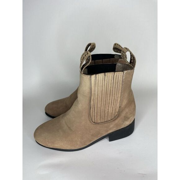 Frayeri Booties Youth Size 2 Brown Tan Suede - Picture 4 of 16
